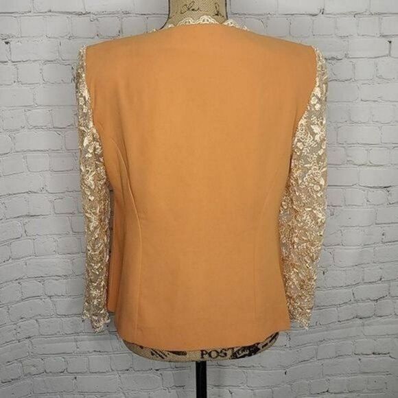 Vintage Handmade Victorian Lace Brocade Romantic Jacket - Picture 6 of 15